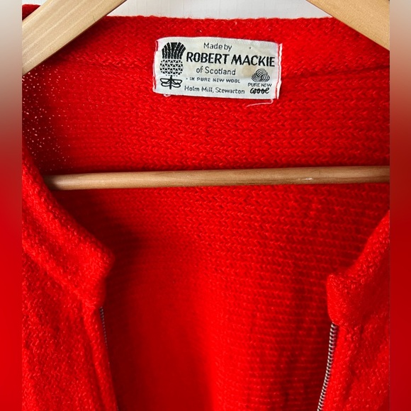 Vintage Wool Zipper Cardigan 🐑 🏴󠁧󠁢󠁳󠁣󠁴󠁿 Knit Shirt Jacket - Picture 3 of 8